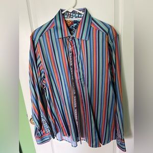 Robert Graham men’s striped shirt